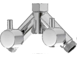 Válvula Desviadora De Latão Para Chuveiro, 2 Vias, Divisor Em Y, 1/2", Para Mangueira E Chuveiro, Cromada