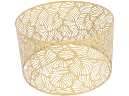 Suporte Vazado Em Ferro Banhado A Ouro Para Lâmpadas E27 Ou E14. Instalação Decorativa Simples.