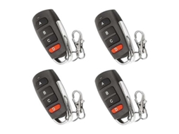 4 Unidades Controle Remoto Substituto Compatível Com Universais Duplicadores Portas Garagem Portões Chaveiros