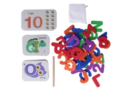 Set De Cartões De Números E Letras Para Crianças Jogo De Emparelhamento Educativo Ohyealphanumeric Matching Board