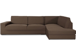 Capa de Chaise Longue de Canto Direita EYSA Premium Jaz Tecido Multielástico (500 x 110 x 120 cm - Poliéster e Algodão - Marrón)