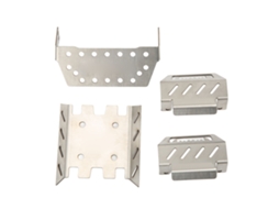 Armadura de Chassi RC de Aço Inoxidável Protetor de Carro para Yk4102, Yk4103, Yk4082 1/8 1/10 S/MARCA
