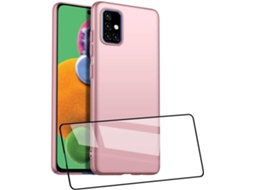 Capa Samsung Galaxy A71 HONGWE. Rosa