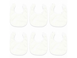 Conjunto De 6 Babadores Impermeáveis ​​para Bebês Meninas, Babadores De Algodão Atoalhado Para Absorver Saliva, Babadores De Malha Lisa Para Alim
