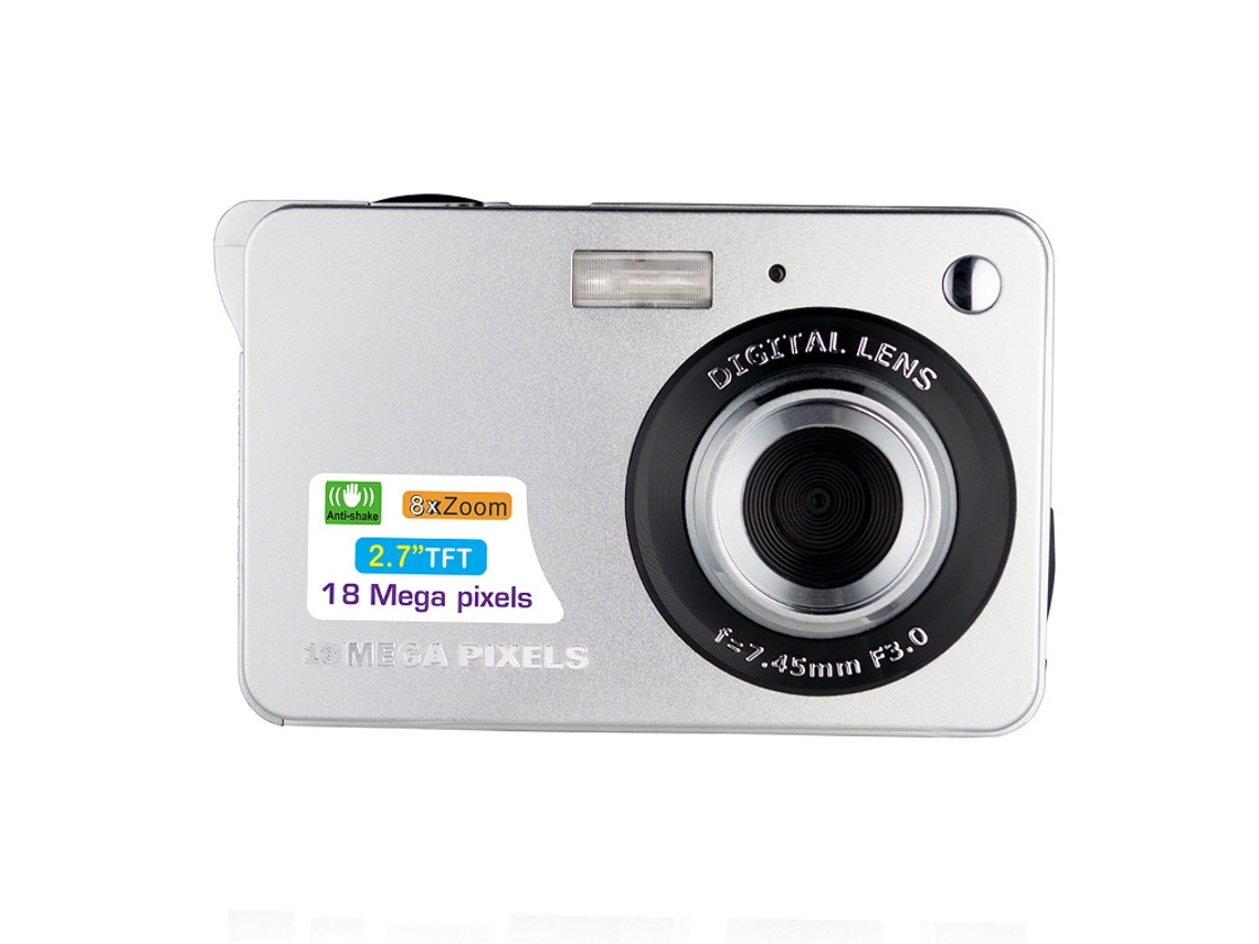Câmera Digital De 18mp, Câmera Compacta 8x Zoom Com Tela Lcd De 2,7 Polegadas, Câmera Compacta Anti-agitação Para Fotografia, Vlogging