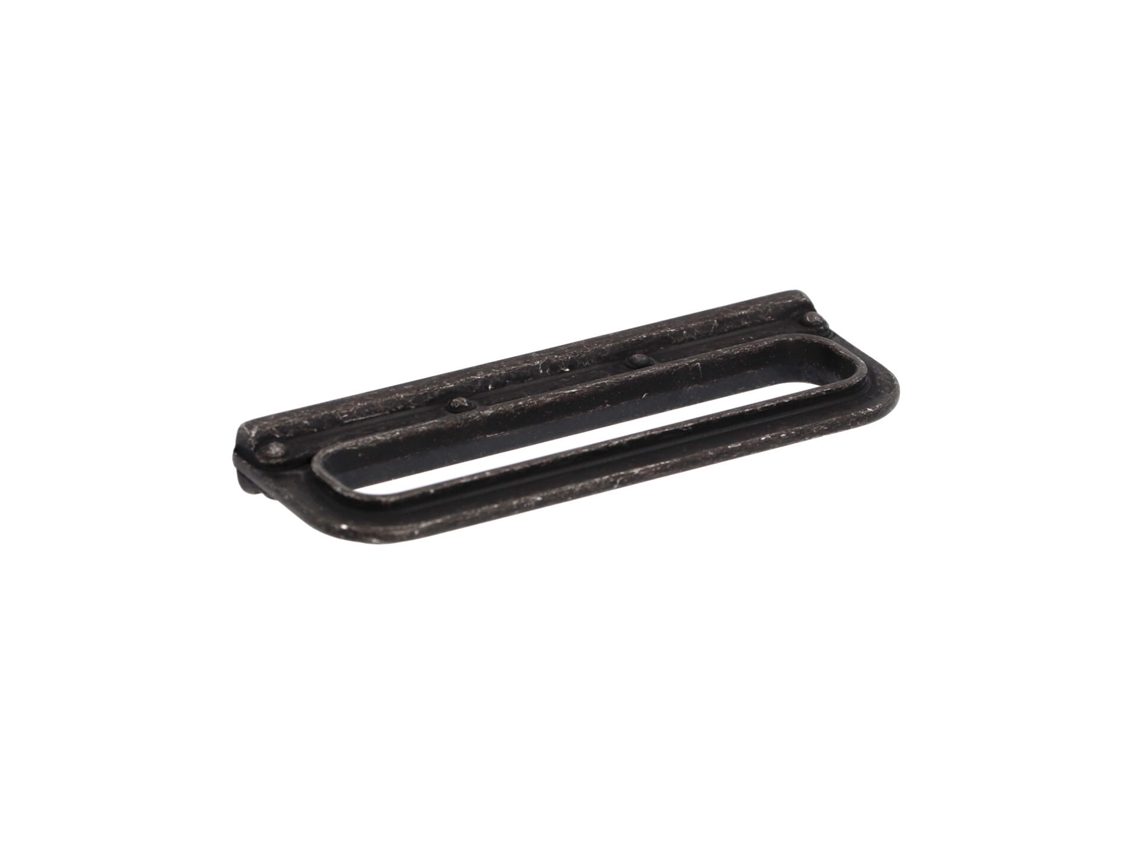 Puxador para Móveis HARDWAREXCHANGE em Zamac com 96mm de distância central, ferro preto vintage, conjunto de 25