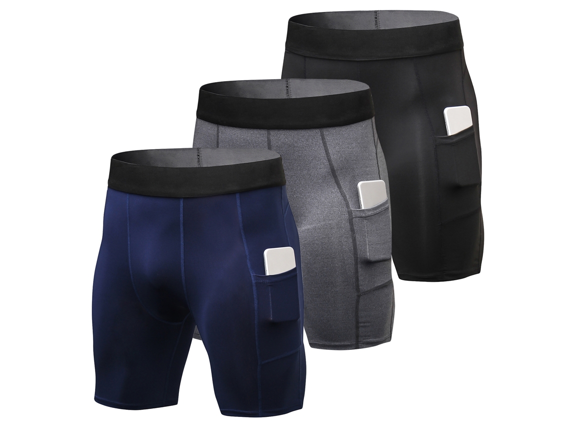 3 Calcinhas Esportivas com Bolso para Homem | S/MARCA