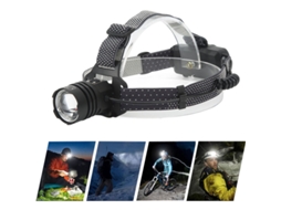 Lanterna de Cabeça Led Xhp50, tipo C, recarregável, telescópica com zoom e foco potente BRILVIBERA