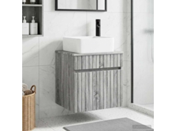 Vidaxl Vanidade De Pia De Parede Sonoma Cinzento 49 X 41 X 63 Cm
