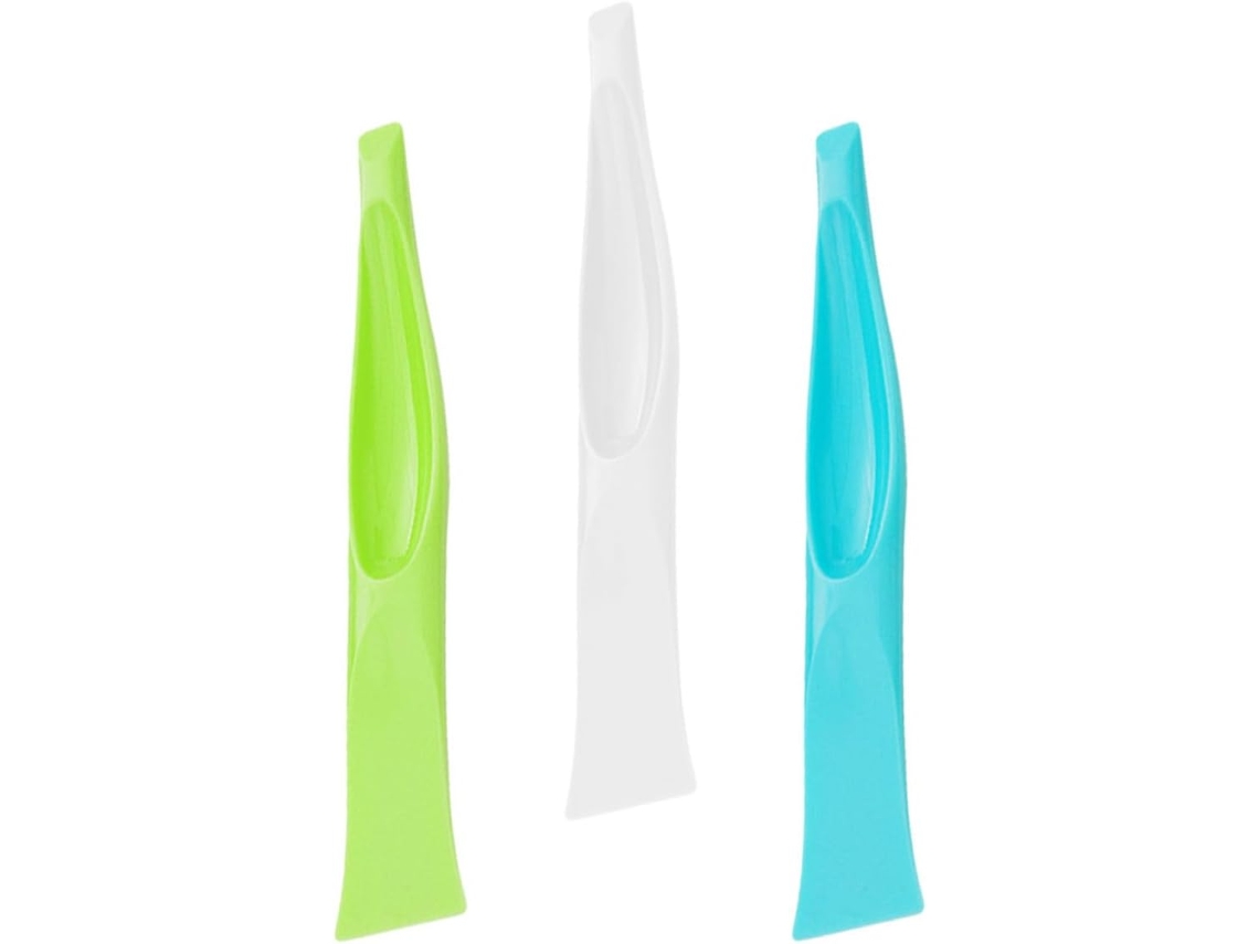 Raspador de Limpeza para Bordas Fogão, 3 Peças, Plástico com Design Dupla Face Fogões Cozinha CHABERLU
