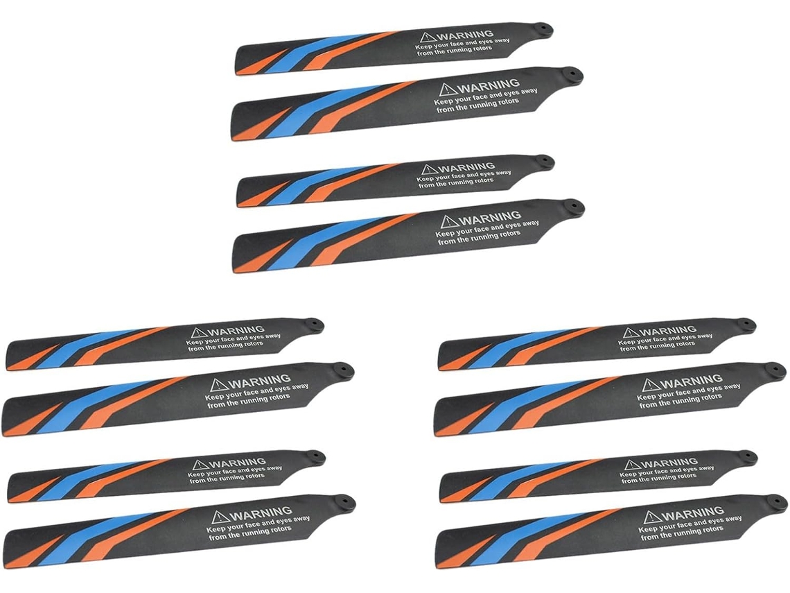 Conjunto de 12 Hélices Principais para Substituição do Helicóptero/avião Drone Xk K127 com Controle Remoto SFUSHOS