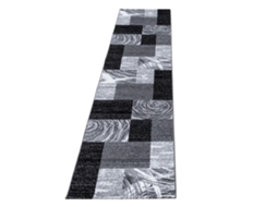Parma Jawa Tapete Pelo Curto Passadeira 80x300cm Preto