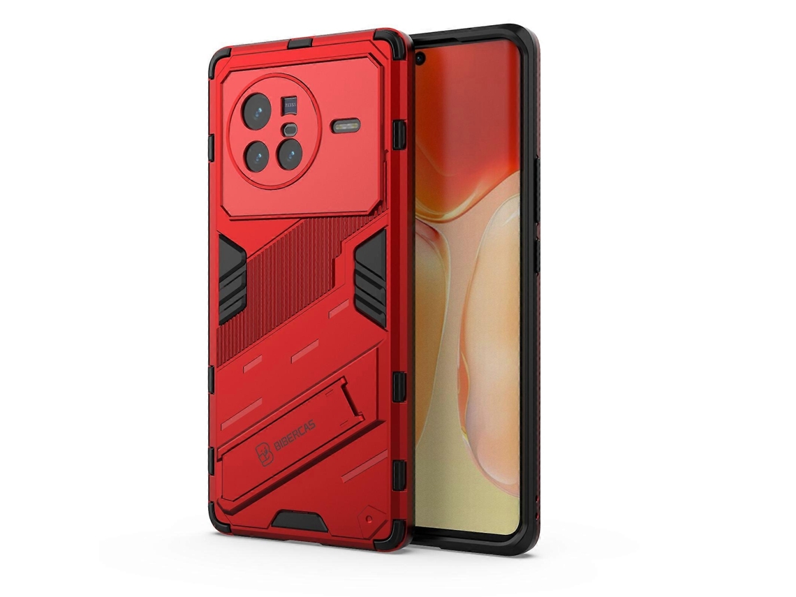 Capa De Celular Com Suporte Para Vivo X80 Punk Armor Pc Tpu