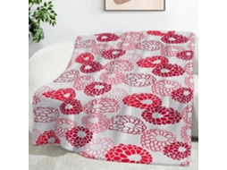 Manta de Framboesa Frutas 180x200 Cm Multifuncional Macia Flanela Aconchegante para Cama Escritório Soneca Con