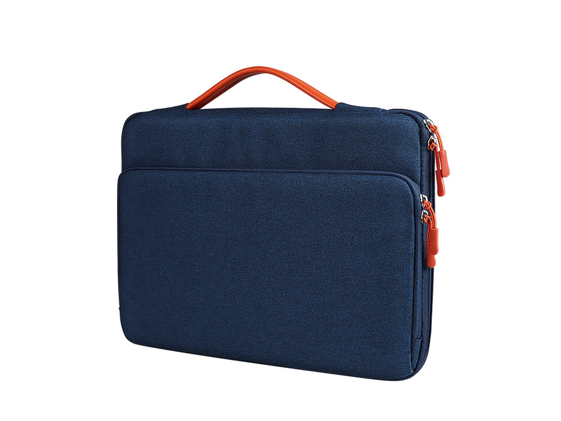 Bolsa Para Laptop Com Airbag, à Prova De Choque, Azul Marinho, 16 Polegadas Yunzii