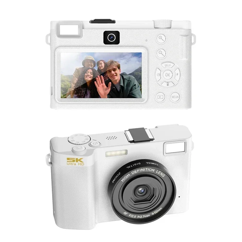 (branca, 32 Gb) Câmera Digital Com Tela De 3 Polegadas, Gravação De Vídeo Para Vlogs, Com Função Wi-fi, Ideal Para Iniciantes.