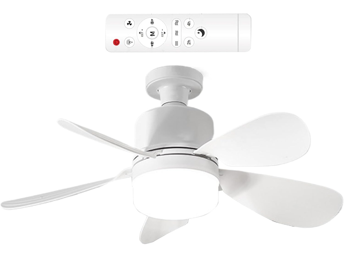 Ventiladores De Teto Para Quarto, Ventilador De Teto Silencioso Com Luz, Eletrodoméstico