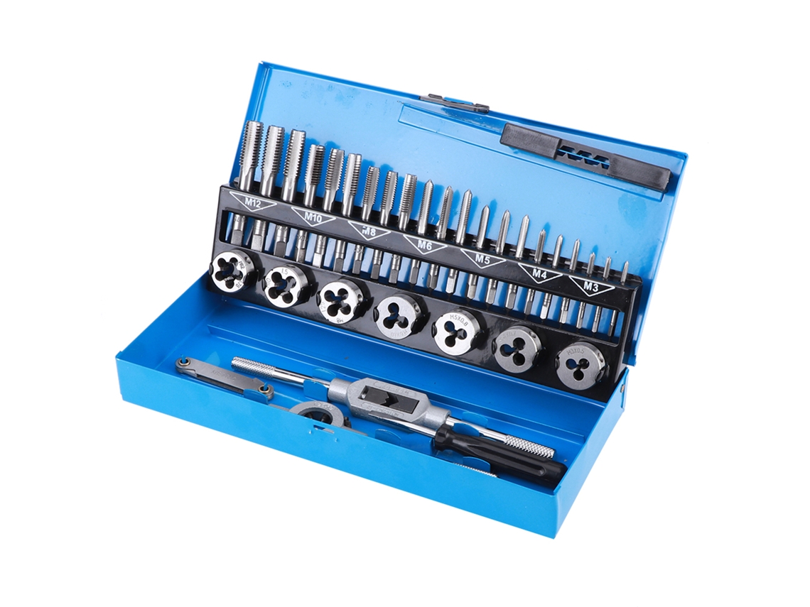 Kit De Ferramentas De Rosqueamento Com 32 Peças