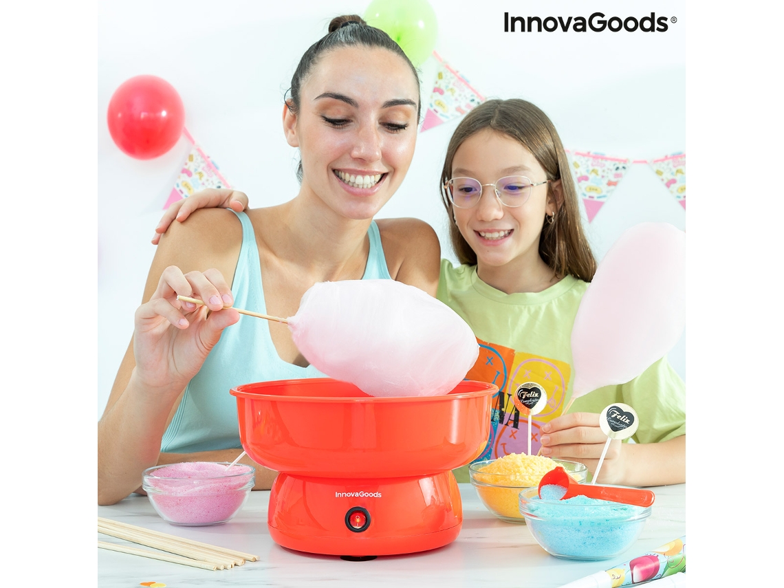 Máquina De Algodão Doce - Innovagoods - V0103610 - 400w - Rosa - Desmontável