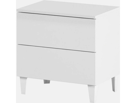Mesa de Cabeceira  Branco (Aglomerado de Melamina - 50x49x41 cm)
