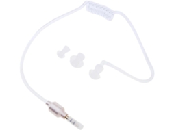 3.5mm Mono Casque Écouteur Stéréo Air Tube Mic Écouteur Léger Noir,