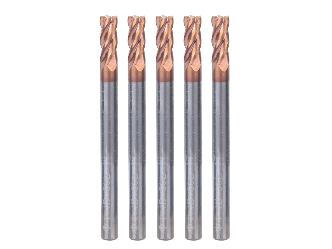 Fresa Hélice Carbeto 4 Fileiras Revestimento Nano 4mm Cnc (5pcs)