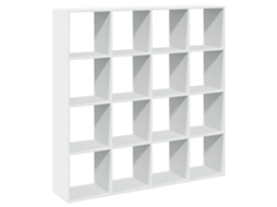 Prateleira 137,5x29x137,5 cm em madeira compensada branca, exclusiva da MAISON.