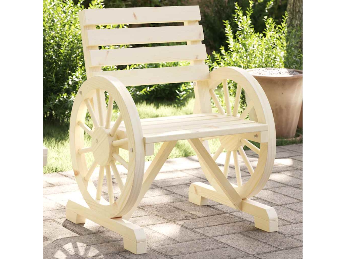 Vidaxl Cadeiras De Jardim 4 Pcs Madeira De Abeto Maciça