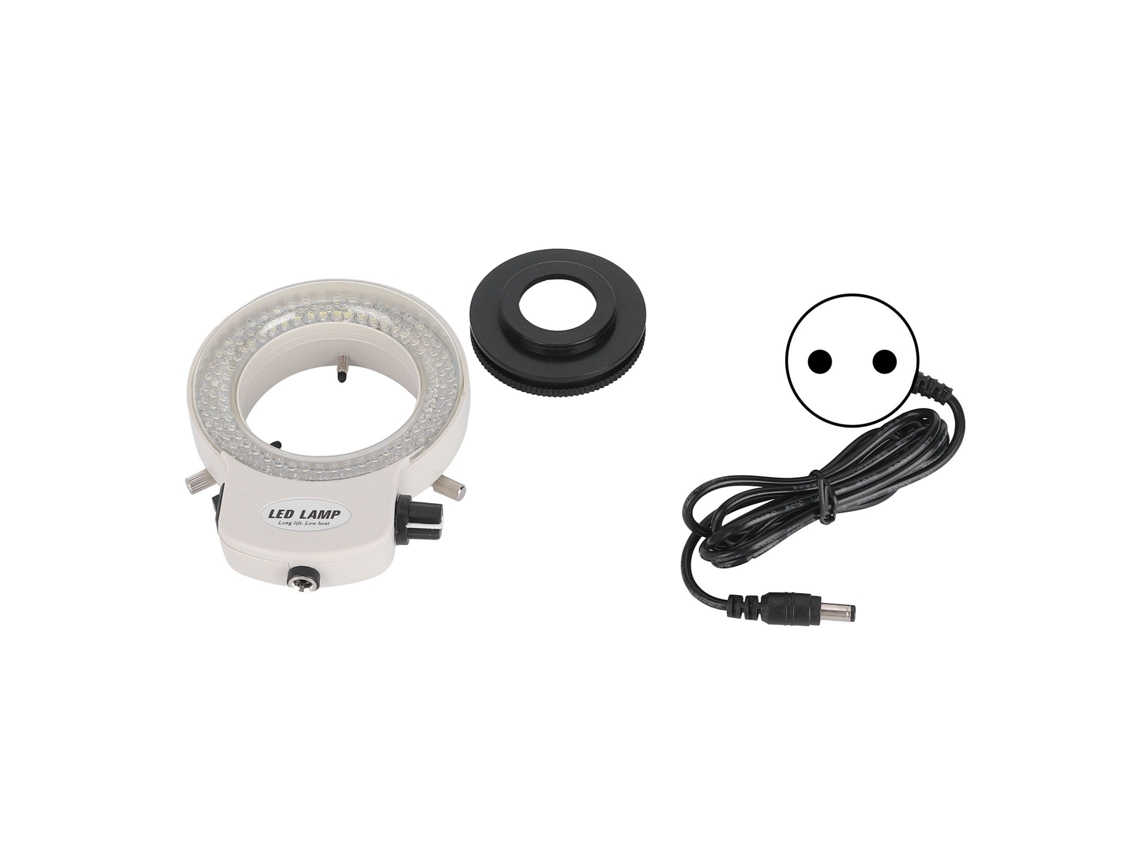 Luz Anular Led Ajustável Com 144 Leds Para Microscópio Estéreo E Câmera