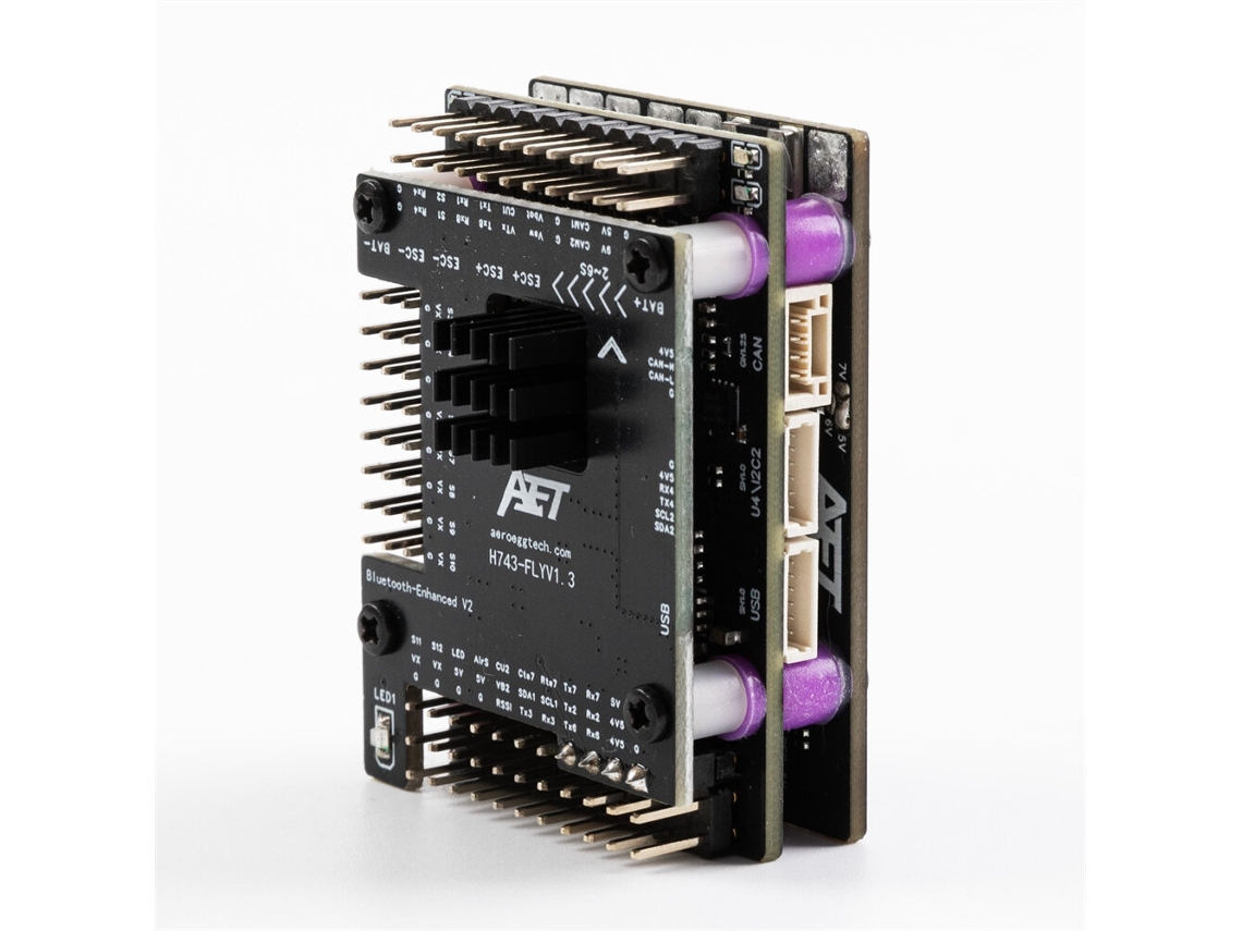 Controlador Voo Básico + Gps Combo Aet H743 Automação Compatível Ardupilot Inav Px4 Bec 5v 4a Drones Fpv Racer Aviões Rc Vtol MDUG