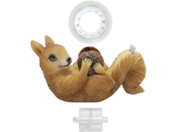 Dispensador de adesivo de resina, design divertido Esquilo, organizador de mesa para casa ou escritório, fácil de usar.