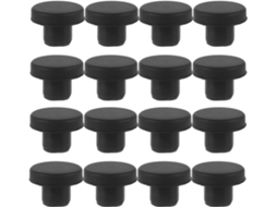 Tampões De Silicone Preto Fuoyloo Para Furos, 20 Unidades, 7, 5mm De Diâmetro, Resistentes A Altas Temperaturas E Com