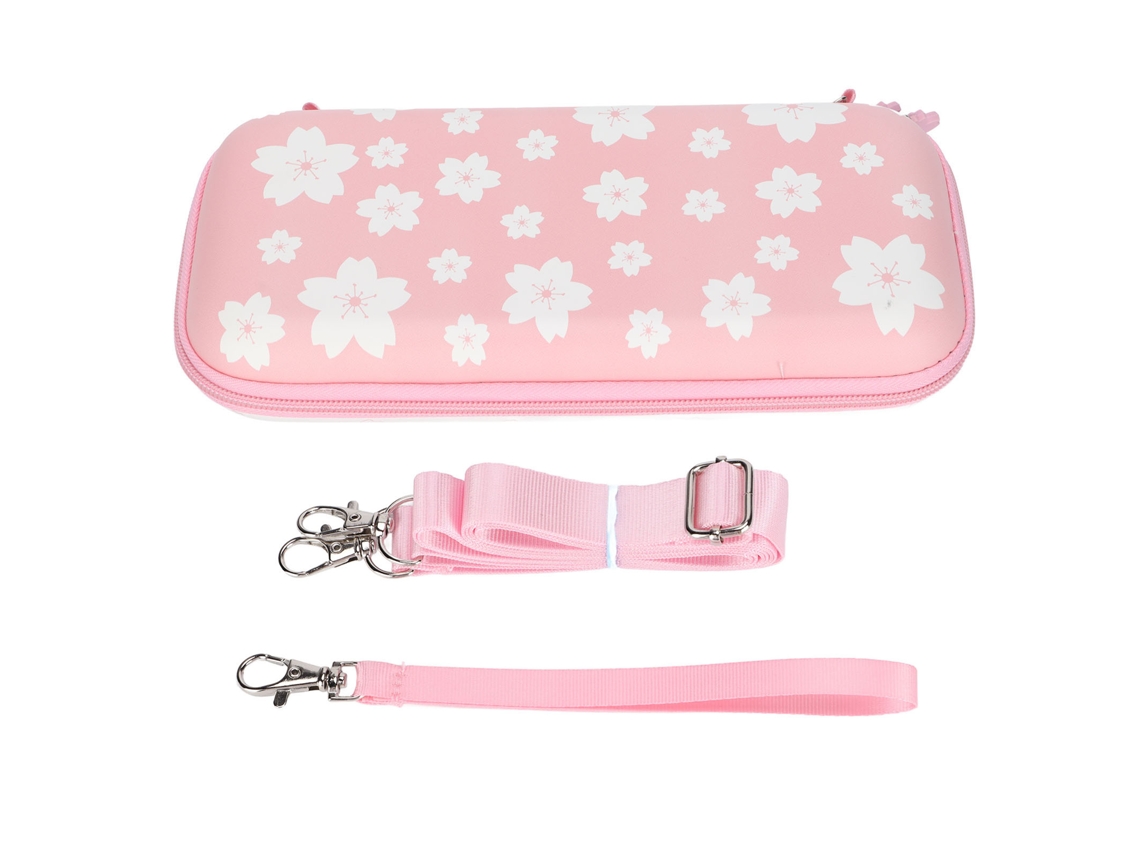 Bolsa de Armazenamento para Switch EOOCOO, Rosa, Proteção e Portátil