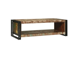 Vidaxl Mesa De Centro 120 X 50 X 38 Cm Madeira Reforçada Sólida