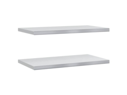 Wall Shelf, Wall Shelves Vidaxl Prateado Aço Inoxidável (75 X 40 Cm)