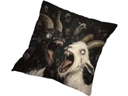 Capa De Almofada Em Formato De Cabra, 45 X 45 Cm, Pelúcia Decorativa Curta |