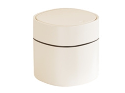 Lixeira Mini com Tampa Pop 14x13cm Branco S/MARCA