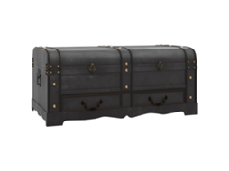 Storage Box,storage Boxes Vidaxl Preto Madeira (90 X 51 X 42 Cm)