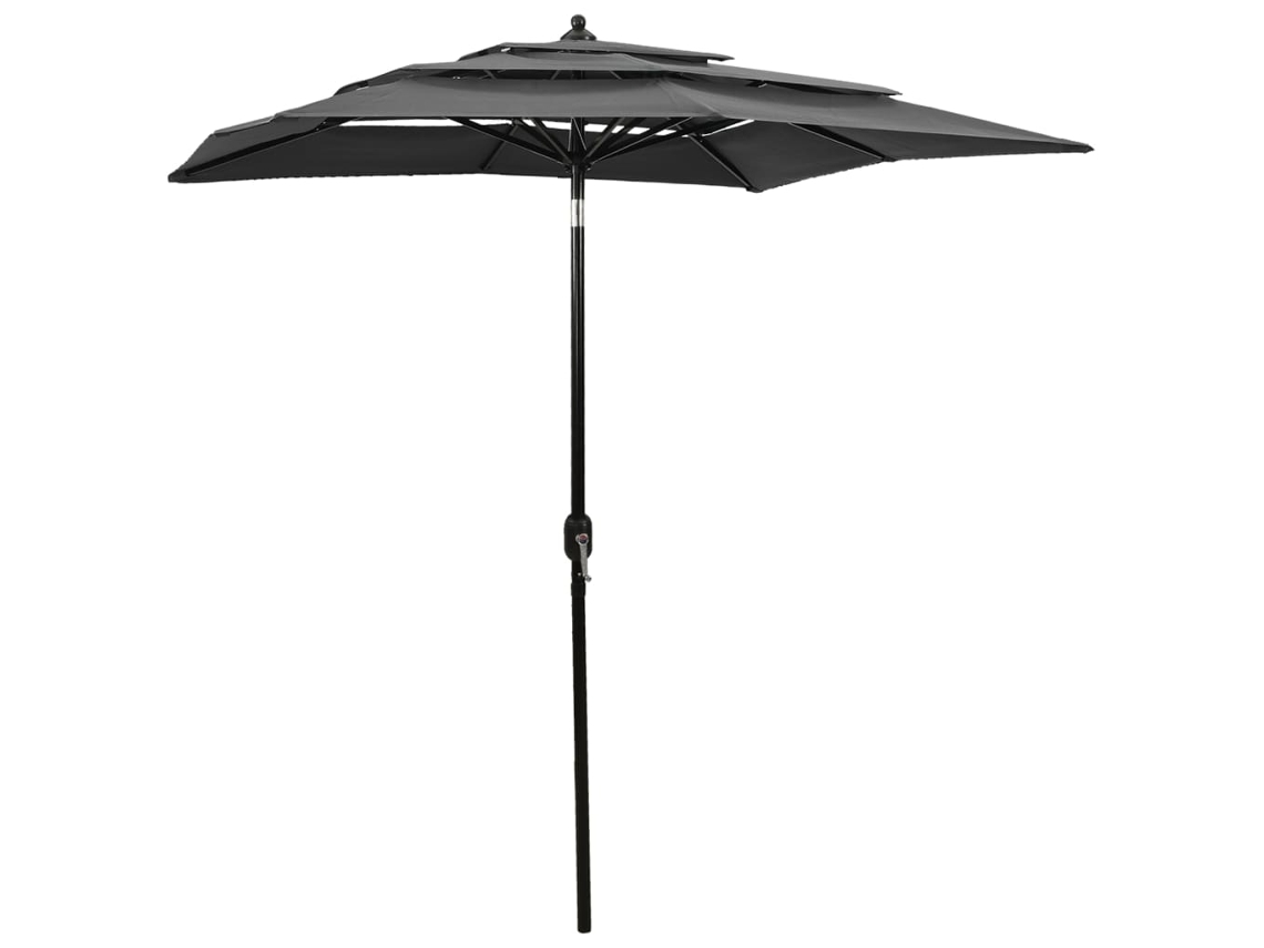 Parasol, Parasols Vidaxl Antracite Poliéster (2 X 2 M)