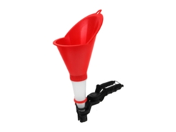 Funil De Plástico Vermelho Com Filtro Multiuso Para Enchimento De Vazamentos De Óleo Automotivo, Ferramenta Prática