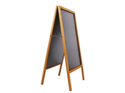 Suporte De Quadro Negro De Madeira Dupla Face, Dobrável, 100 X 50 Cm,marron Oem