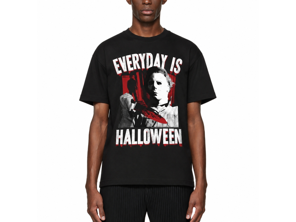 Rockinstone Halloween Everyday Black Adult T-shirt Size:xl
