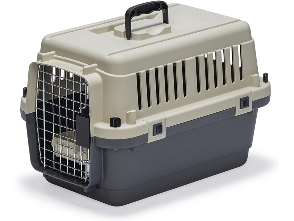 Caixa De Transporte - Cinza+preto - Aprovada Para Avião - C: 51 L: 33,5 A: 33 Cm - Xs < 5,00 Kg