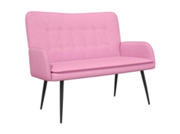 Maison Exclusive - Sofá Para 2 Pessoas Rosa 115 X 61 X 87 Cm Tecido