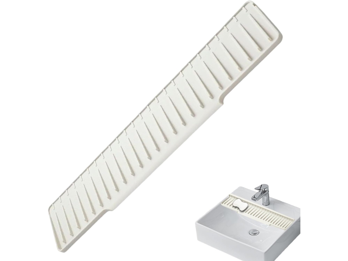 Protetor Contra Respingos Para Pia De Cozinha – 45x 15x 2cm, Tapete Silicone Absorvente, Almofada Para Secagem de
