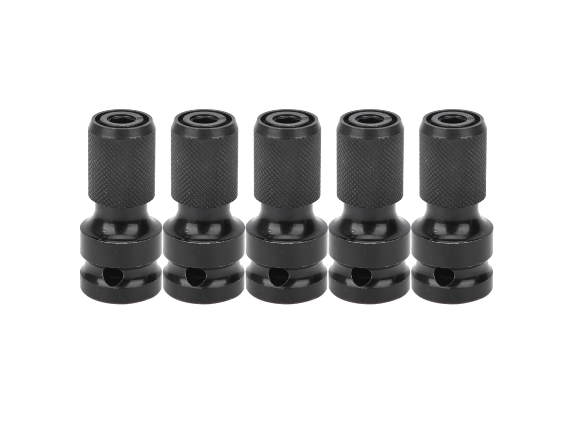 5 Peças Adaptador De Chave Elétrica 1/2 Quadrado Para 1/4 Hexagonal Telescópico Para Ferramentas Elétricas