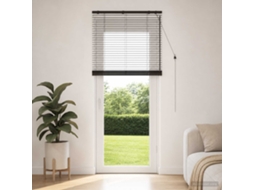Vidaxl Cortina Veneziana Marrom Escuro 70 X 250 Cm 35 Mm