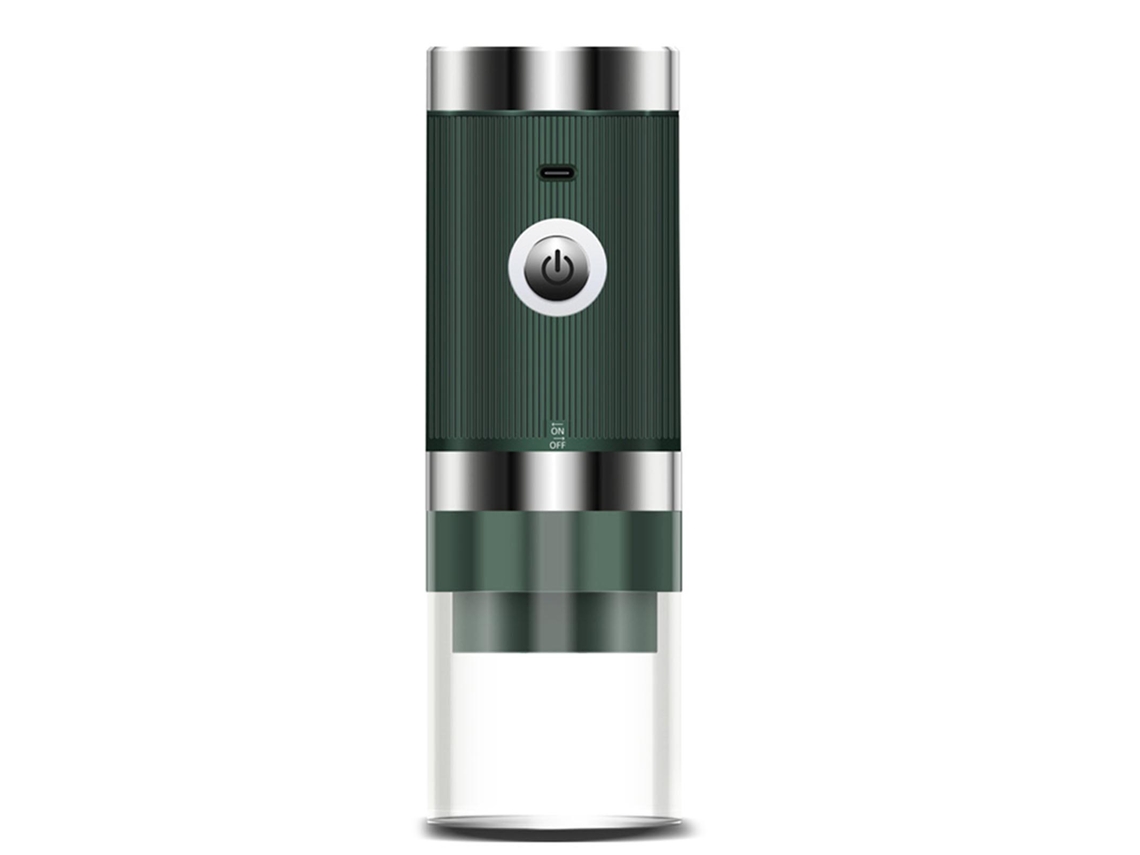 Moedor de café elétrico sem fio, 5 níveis ajustáveis, parada automática, portátil, carregamento tipo C