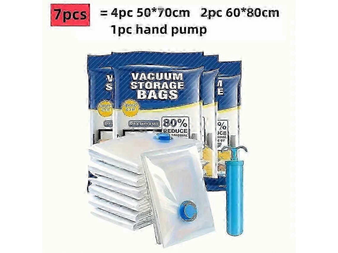 Saco de armazenamento a vácuo portátil 2025, perfeito para roupas de cama, guarda-roupas e utensílios domésticos, ideal para armazenar itens essenciais.