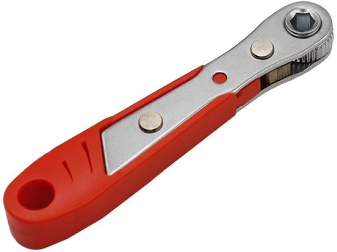 Chave De Rápida Com 1/4" E Ajuste Para Domésticos, Cor Laranja.